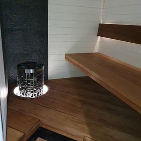 Moderni puinen sauna